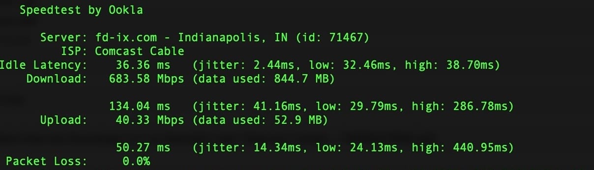 How to Run a Speed Test with Ookla’s CLI on the FD-IX Public Server