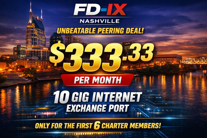 FD-IX Nashville announce $333.33 10 Gig port